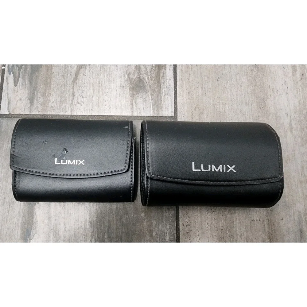 Lot of 2 Genuine Panasonic Black Carrying Storage Cases Pouches Travel Organizer